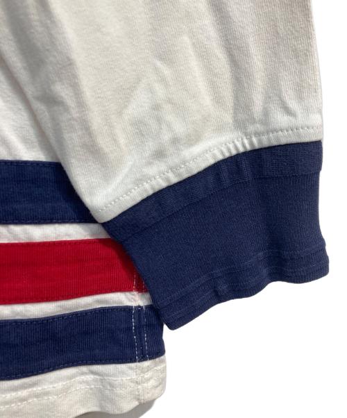 POLO RALPH LAUREN（ポロ・ラルフローレン）POLO RALPH LAUREN (ポロ・ラルフローレン) L.PLACID 1934CHAMPIONS ホッケーシャツ　90`s ホワイト サイズ:Lの古着・服飾アイテム