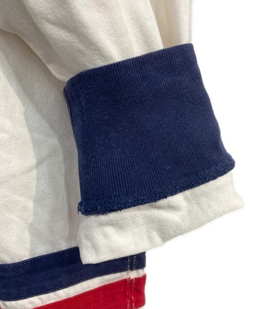 POLO RALPH LAUREN（ポロ・ラルフローレン）POLO RALPH LAUREN (ポロ・ラルフローレン) L.PLACID 1934CHAMPIONS ホッケーシャツ　90`s ホワイト サイズ:Lの古着・服飾アイテム