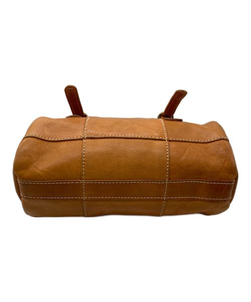 Herz（ヘルツ）Herz (ヘルツ) レザーミニボストンバッグ ブラウンの古着・服飾アイテム