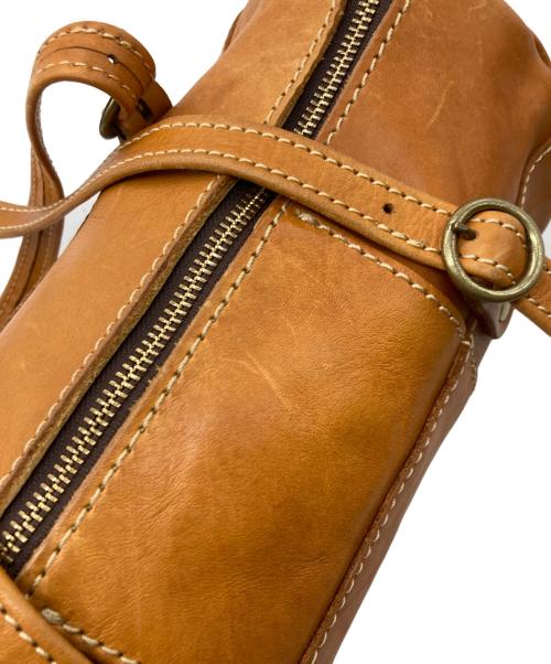 Herz（ヘルツ）Herz (ヘルツ) レザーミニボストンバッグ ブラウンの古着・服飾アイテム