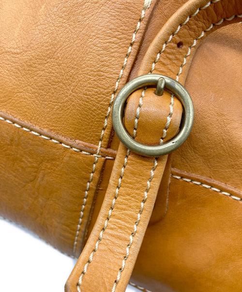 Herz（ヘルツ）Herz (ヘルツ) レザーミニボストンバッグ ブラウンの古着・服飾アイテム