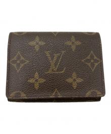 LOUIS VUITTON（ルイ ヴィトン）の古着「名刺入れ モノグラム　アンヴェロップ・カルト・ドゥ・ヴィジット」｜ブラウン
