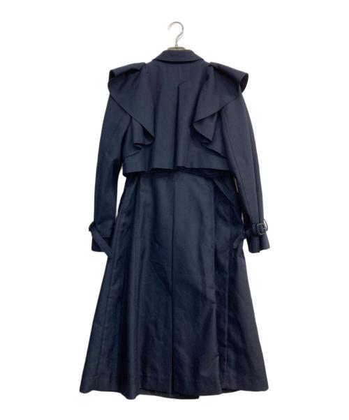 CELFORD（セルフォード）CELFORD (セルフォード) 3wayフリルトレンチコート ネイビー サイズ:36の古着・服飾アイテム