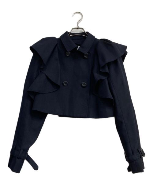 CELFORD（セルフォード）CELFORD (セルフォード) 3wayフリルトレンチコート ネイビー サイズ:36の古着・服飾アイテム