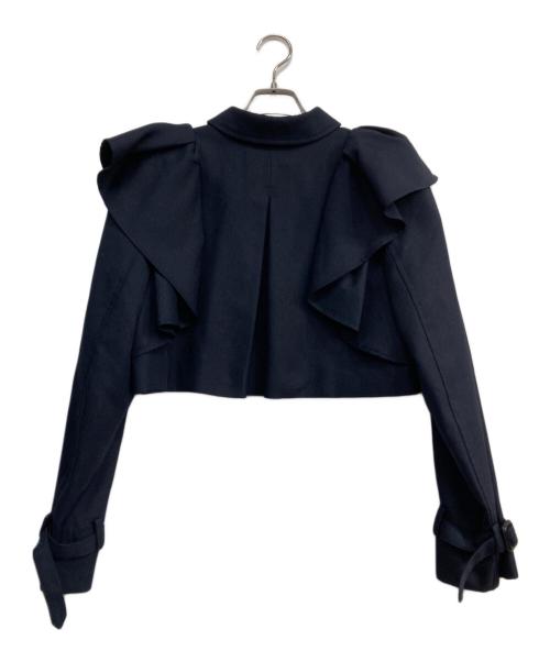 CELFORD（セルフォード）CELFORD (セルフォード) 3wayフリルトレンチコート ネイビー サイズ:36の古着・服飾アイテム