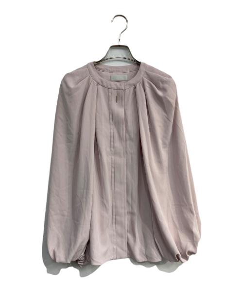 CELFORD（セルフォード）CELFORD (セルフォード) ノーカラースリットスリーブブラウス - ピンク サイズ:Freeの古着・服飾アイテム