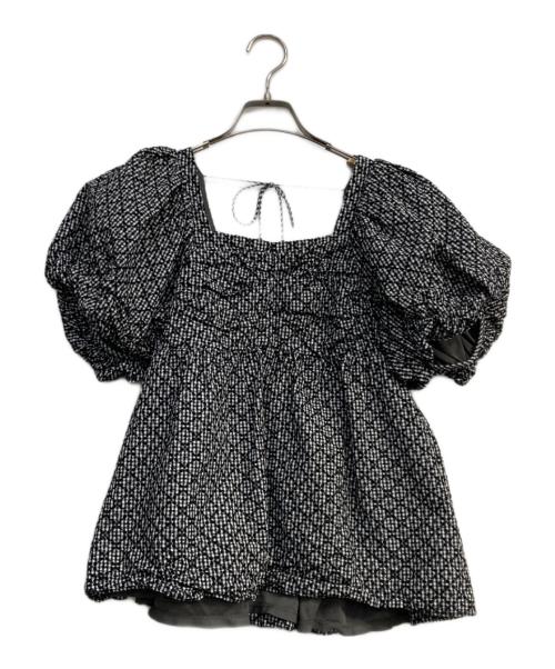 CELFORD（セルフォード）CELFORD (セルフォード) コットンエンブロイダリーブラウス ブラック サイズ:Freeの古着・服飾アイテム