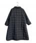mochi (モチ) stand fall collar coat (quilted)　ma20-co-02 ブラック サイズ:1：14000円