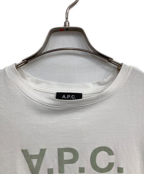 A.P.C.（アーペーセー）A.P.C. (アーペーセー) ロゴTシャツ ホワイト サイズ:ｌの古着・服飾アイテム