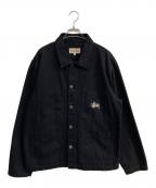 stussyステューシー）の古着「Canvas Chore JACKET　115588」｜ブラック