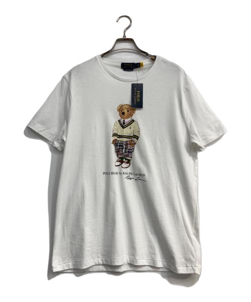 POLO RALPH LAUREN（ポロ・ラルフローレン）POLO RALPH LAUREN (ポロ・ラルフローレン) ポロベアプリントTシャツ ホワイト サイズ:L 未使用品の古着・服飾アイテム