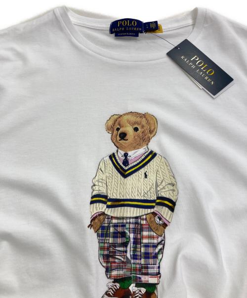 POLO RALPH LAUREN（ポロ・ラルフローレン）POLO RALPH LAUREN (ポロ・ラルフローレン) ポロベアプリントTシャツ ホワイト サイズ:L 未使用品の古着・服飾アイテム