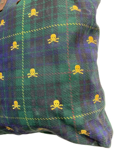 Rugby Ralph Lauren（ラグビーラルフローレン）Rugby Ralph Lauren (ラグビーラルフローレン) チェック柄キャンバストートバッグ グリーンの古着・服飾アイテム