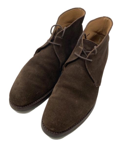 Crockett & Jones（クロケット＆ジョーンズ）Crockett & Jones (クロケット＆ジョーンズ) チャートシー スエード チャッカブーツ ブラウン サイズ:8Eの古着・服飾アイテム