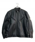 ALPHAアルファ）の古着「シングルライダースジャケット　NA-359」｜ブラック