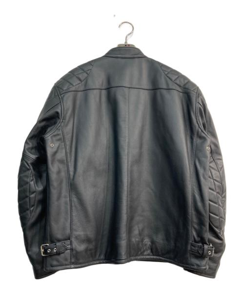 ALPHA（アルファ）ALPHA (アルファ) シングルライダースジャケット　NA-359 ブラック サイズ:XLの古着・服飾アイテム