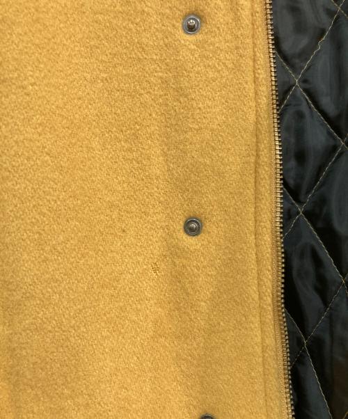 HARLEY-DAVIDSON（ハーレーダビッドソン）HARLEY-DAVIDSON (ハーレーダビッドソン) ウールレザー切替スタジャン 90‘s　30373D イエロー×ブラック サイズ:Lの古着・服飾アイテム