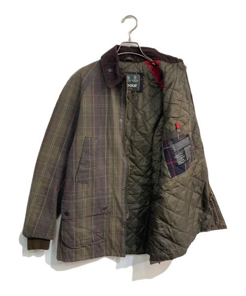 Barbour（バブアー）Barbour (バブアー) オイルドジャケット　15AW　tartan hemming wax jacket　MWX0894OL71 ブラウン サイズ:Mの古着・服飾アイテム