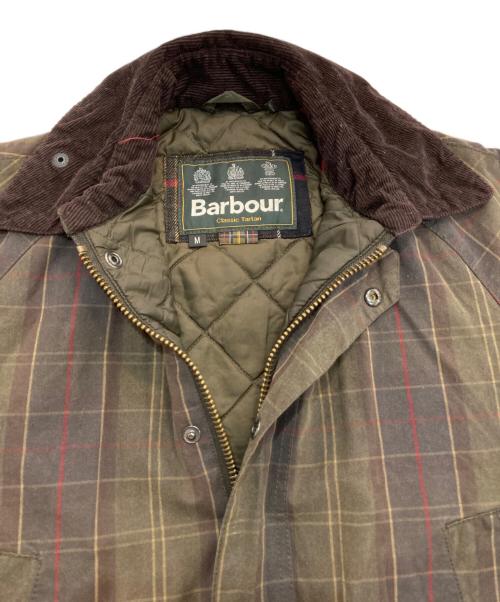Barbour（バブアー）Barbour (バブアー) オイルドジャケット　15AW　tartan hemming wax jacket　MWX0894OL71 ブラウン サイズ:Mの古着・服飾アイテム