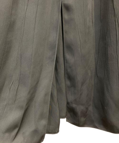 theory project（セオリープロジェクト）theory Project (セオリープロジェクト) Satin GGT Wd01 ロングティアードノースリーブワンピース ブラック サイズ:2 未使用品の古着・服飾アイテム