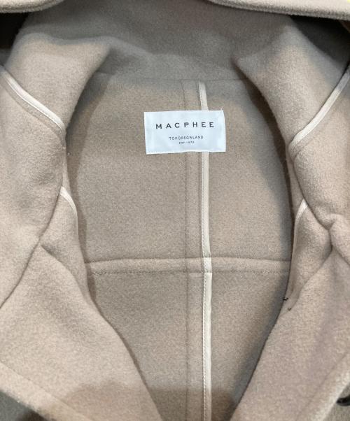 MACPHEE（マカフィー）MACPHEE (マカフィー) ウールメルトンダッフルコート ブラウン サイズ:38の古着・服飾アイテム