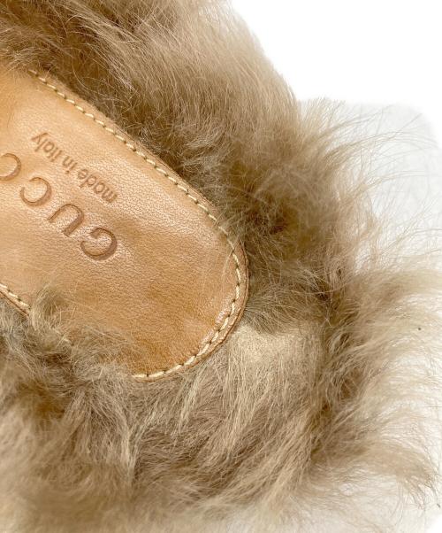 GUCCI（グッチ）GUCCI (グッチ) プリンスタウン レザースリッパ ブラック サイズ:37の古着・服飾アイテム