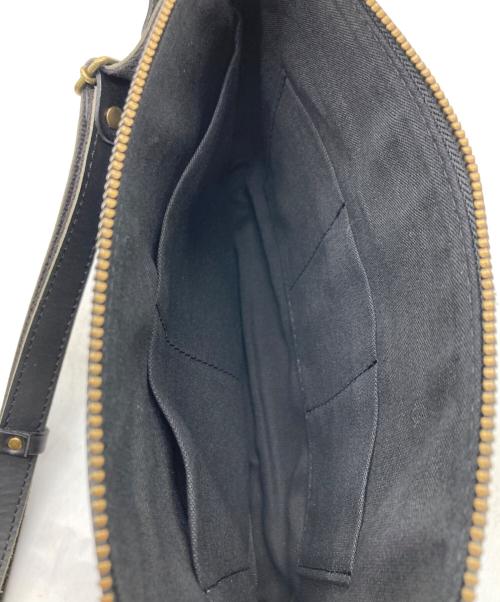 alto（アルト）alto (アルト) レザーショルダーバッグ ブラックの古着・服飾アイテム