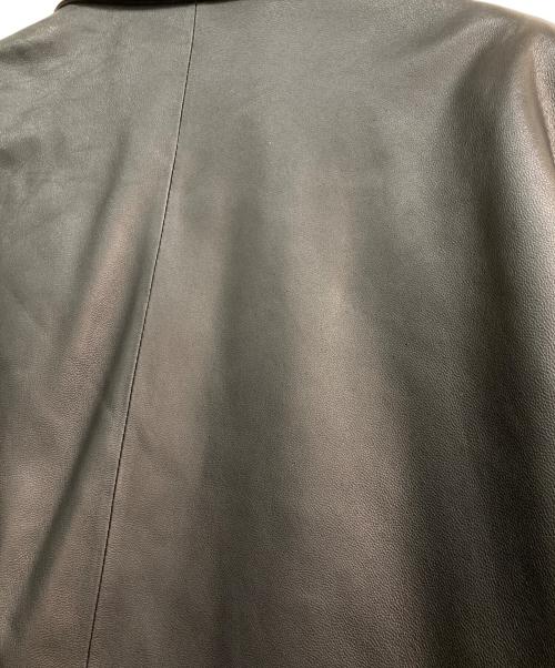 BALMAIN（バルマン）BALMAIN (バルマン) ラムレザーテーラードジャケット　6800 ブラック サイズ:3Lの古着・服飾アイテム