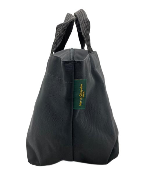 Herve Chapelier（エルベシャプリエ）Herve Chapelier (エルベシャプリエ) ナイロン舟型トートM ブラックの古着・服飾アイテム