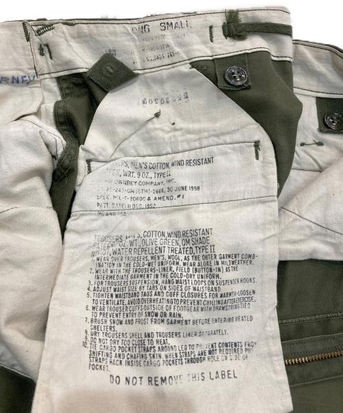 US ARMY（ユーエスアーミー）US ARMY (ユーエスアーミー) 50’s M-51 Field Trousers　JOHN OWNBEY COMPANY　MIL-T-20600 グリーン サイズ:LONG SMALLの古着・服飾アイテム