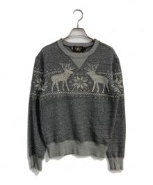 RRL（ダブルアールエル）の古着「ノルディック柄スウェット」｜グレー