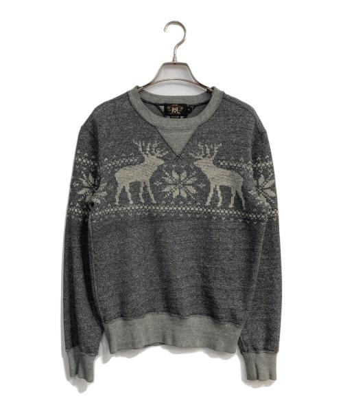 RRL（ダブルアールエル）RRL (ダブルアールエル) ノルディック柄スウェット グレー サイズ:XSの古着・服飾アイテム