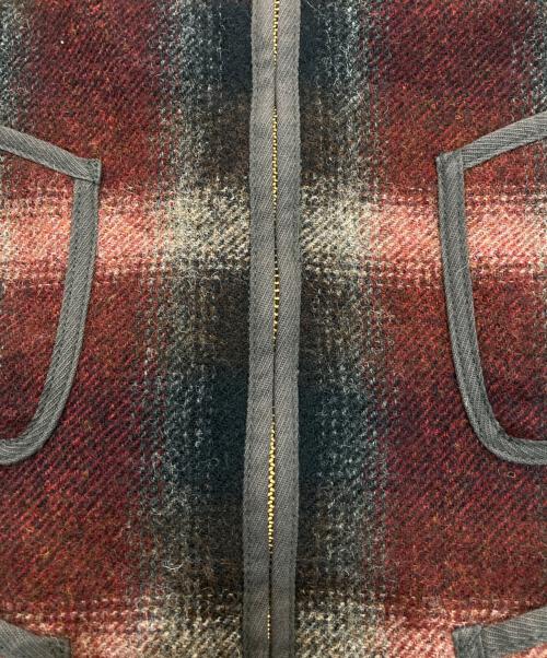 RRL（ダブルアールエル）RRL (ダブルアールエル) チェック柄ウールベスト　782529141001 ブラック×レッド サイズ:XSの古着・服飾アイテム