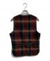 RRL (ダブルアールエル) チェック柄ウールベスト　782529141001 ブラック×レッド サイズ:XS：13000円