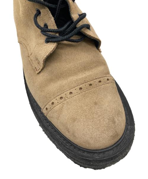 Tricker's（トリッカーズ）Tricker's (トリッカーズ) KIDS LOVE GAITE (キッズラブゲイト) ツートーンスウェードブーツ ベージュ サイズ:8の古着・服飾アイテム