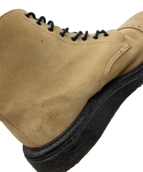 Tricker's（トリッカーズ）Tricker's (トリッカーズ) KIDS LOVE GAITE (キッズラブゲイト) ツートーンスウェードブーツ ベージュ サイズ:8の古着・服飾アイテム