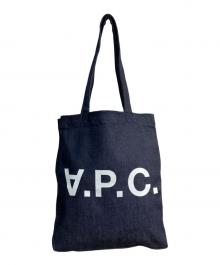 A.P.C.（アーペーセー）の古着「Laure トートバッグ」｜インディゴ