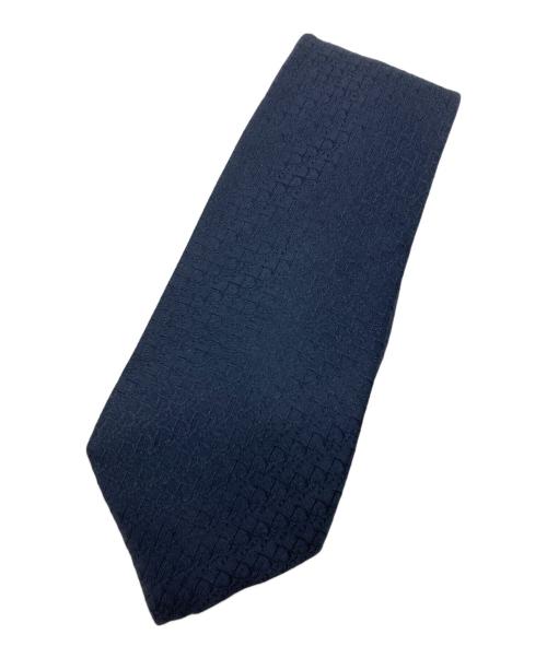 Christian Dior（クリスチャン ディオール）Christian Dior (クリスチャン ディオール) トロッター柄ネクタイ ネイビー サイズ:-の古着・服飾アイテム