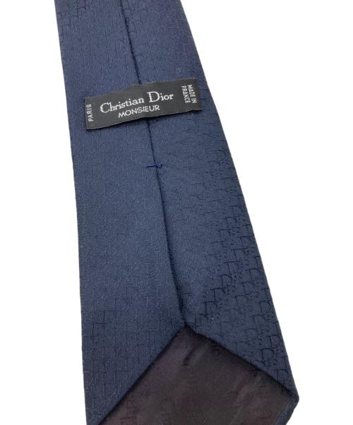 Christian Dior（クリスチャン ディオール）Christian Dior (クリスチャン ディオール) トロッター柄ネクタイ ネイビー サイズ:-の古着・服飾アイテム