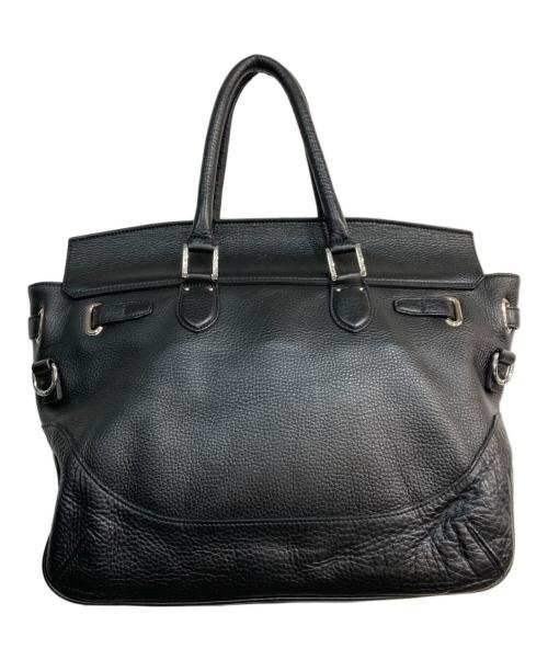 PELLE MORBIDA（ペッレモルビダ）PELLE MORBIDA (ペッレモルビダ) レザートートバッグ ブラックの古着・服飾アイテム