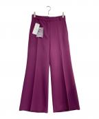 Max Mara WEEK END LINEマックスマーラ ウイークエンドライン）の古着「センタープレスパンツ　23513606396」｜パープル