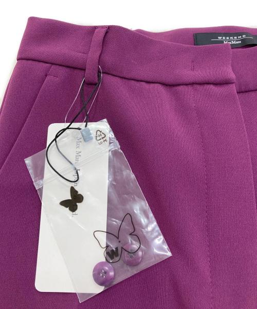 Max Mara WEEK END LINE（マックスマーラ ウイークエンドライン）MAX MARA WEEK END LINE (マックスマーラ ウイークエンドライン) センタープレスパンツ　23513606396 パープル サイズ:40 未使用品の古着・服飾アイテム