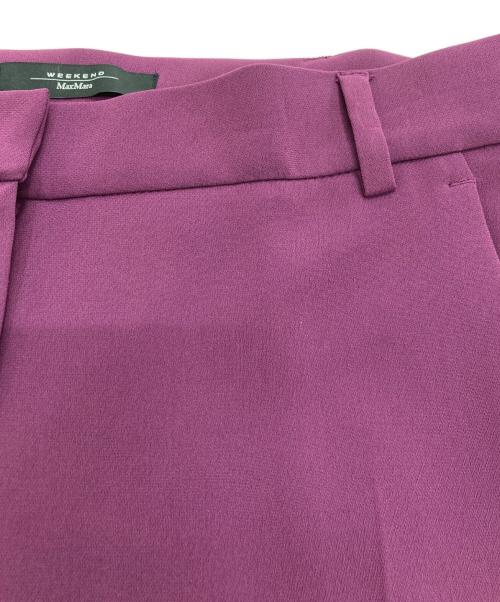 Max Mara WEEK END LINE（マックスマーラ ウイークエンドライン）MAX MARA WEEK END LINE (マックスマーラ ウイークエンドライン) センタープレスパンツ　23513606396 パープル サイズ:40 未使用品の古着・服飾アイテム