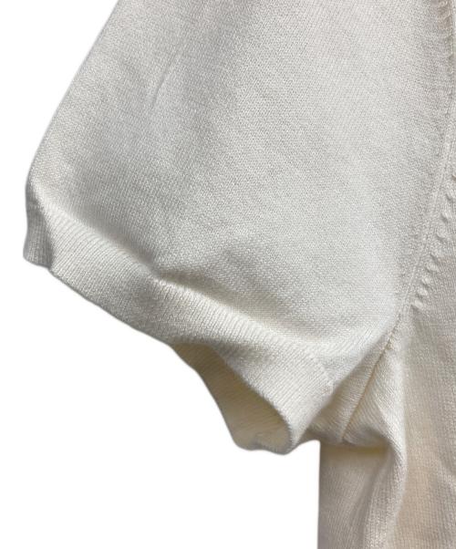 POLO RALPH LAUREN（ポロ・ラルフローレン）POLO RALPH LAUREN (ポロ・ラルフローレン) クルーネック半袖ニット ホワイト サイズ:M 未使用品の古着・服飾アイテム