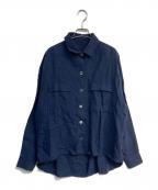 Whim Gazetteウィムガゼット）の古着「リネンシャツ　WGZ1031304A0016」｜ネイビー