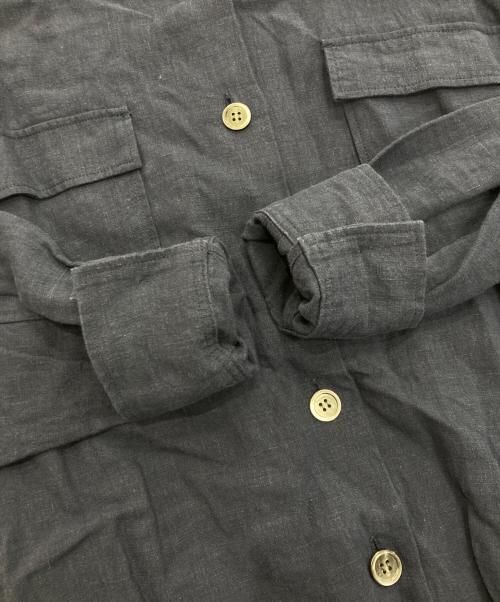 Whim Gazette（ウィムガゼット）Whim Gazette (ウィムガゼット) リネンシャツ　WGZ1031304A0016 ネイビー サイズ:Freeの古着・服飾アイテム