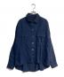 Whim Gazette（ウィムガゼット）の古着「リネンシャツ　WGZ1031304A0016」｜ネイビー