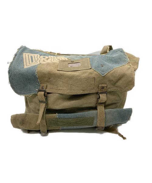 D&G（ディーアンドジー）D&G (ディーアンドジー) ヴィンテージデニムバッグ カーキ×インディゴの古着・服飾アイテム
