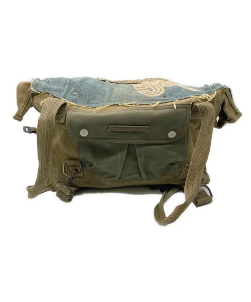 D&G（ディーアンドジー）D&G (ディーアンドジー) ヴィンテージデニムバッグ カーキ×インディゴの古着・服飾アイテム