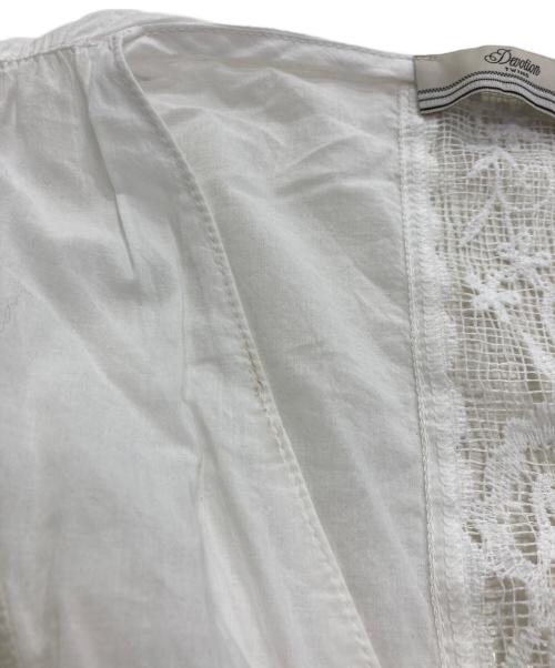devotion twins（デボーションツインズ）Devotion TWINS (デボーションツインズ) レースブラウス ホワイト サイズ:Sの古着・服飾アイテム